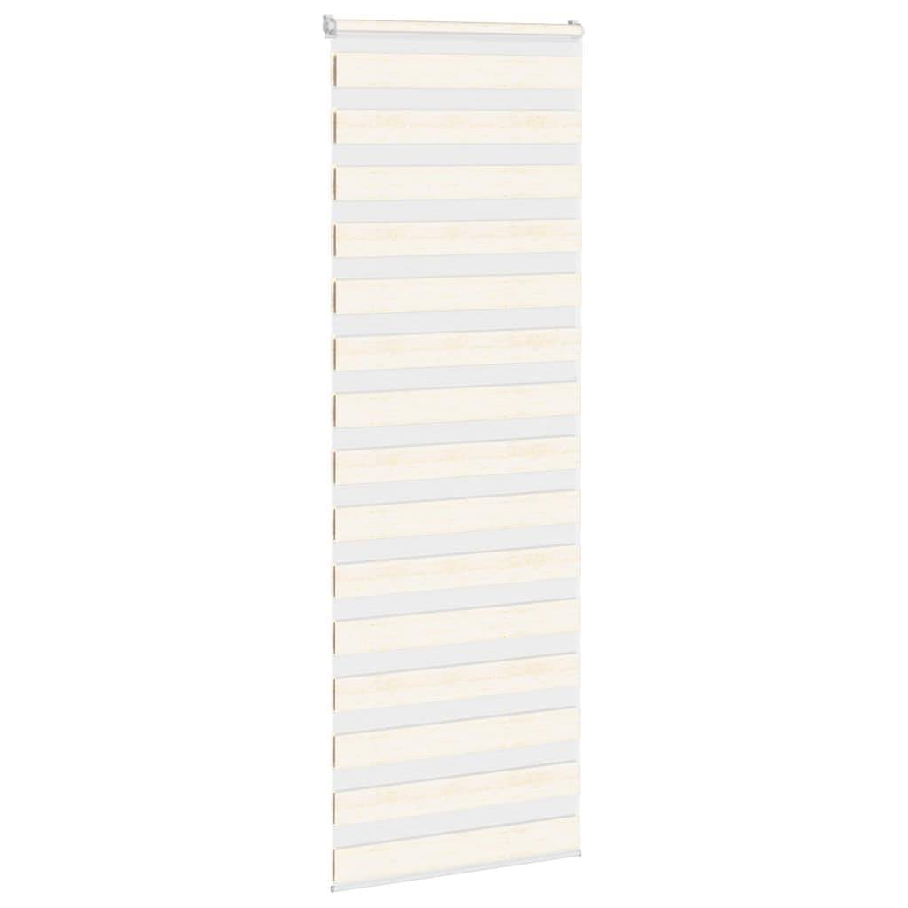 vidaXL Zebrarollo Marmorbeige 80x230 cm Stoffbreite 75,9 cm Polyester