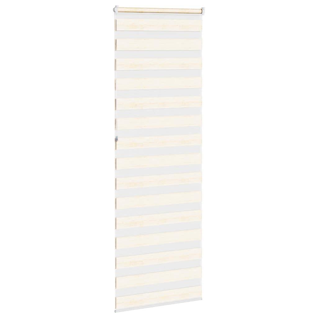 vidaXL Zebrarollo Marmorbeige 90x230 cm Stoffbreite 85,9 cm Polyester
