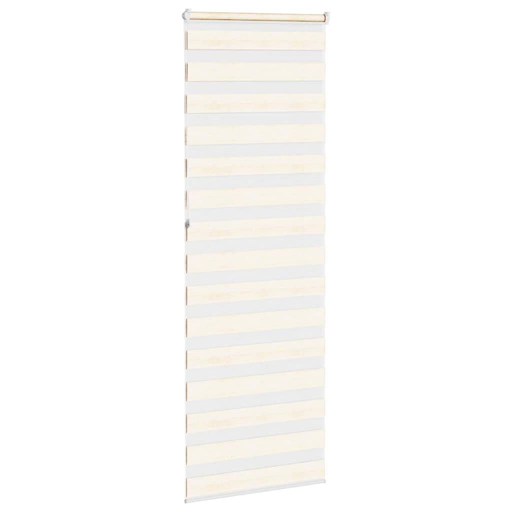 vidaXL Zebrarollo Marmorbeige 80x230 cm Stoffbreite 75,9 cm Polyester