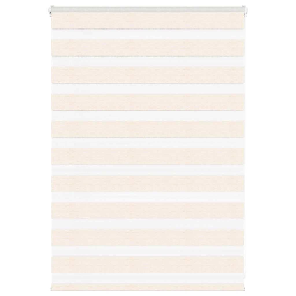 vidaXL Zebrarollo Marmorbeige 95x100 cm Stoffbreite 90,9 cm Polyester