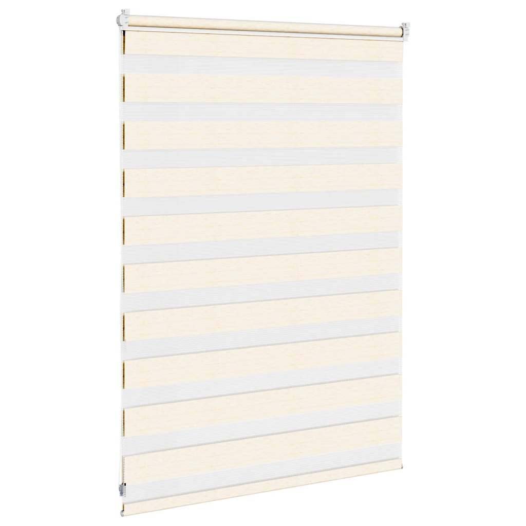 vidaXL Zebrarollo Marmorbeige 100x100 cm Stoffbreite 95,9 cm Polyester