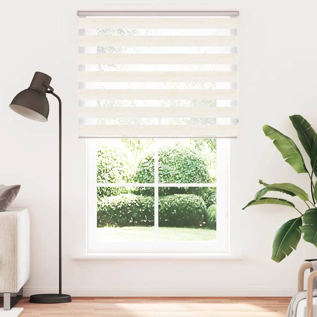 vidaXL Zebrarollo Marmorbeige 145x200cm Stoffbreite 140,9 cm Polyester