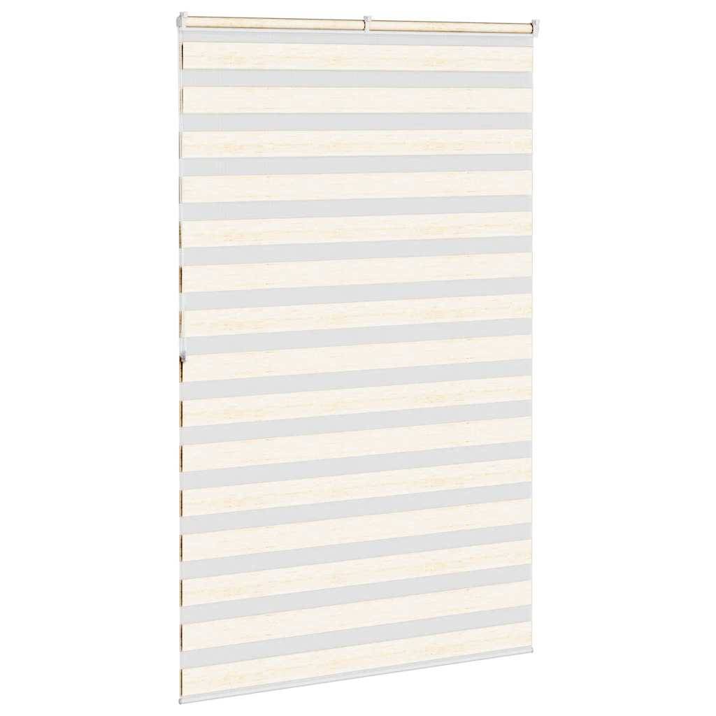 vidaXL Zebrarollo Marmorbeige 145x200cm Stoffbreite 140,9 cm Polyester