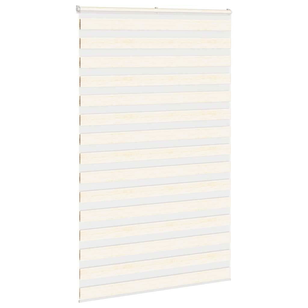 vidaXL Zebrarollo Marmorbeige 145x200cm Stoffbreite 140,9 cm Polyester