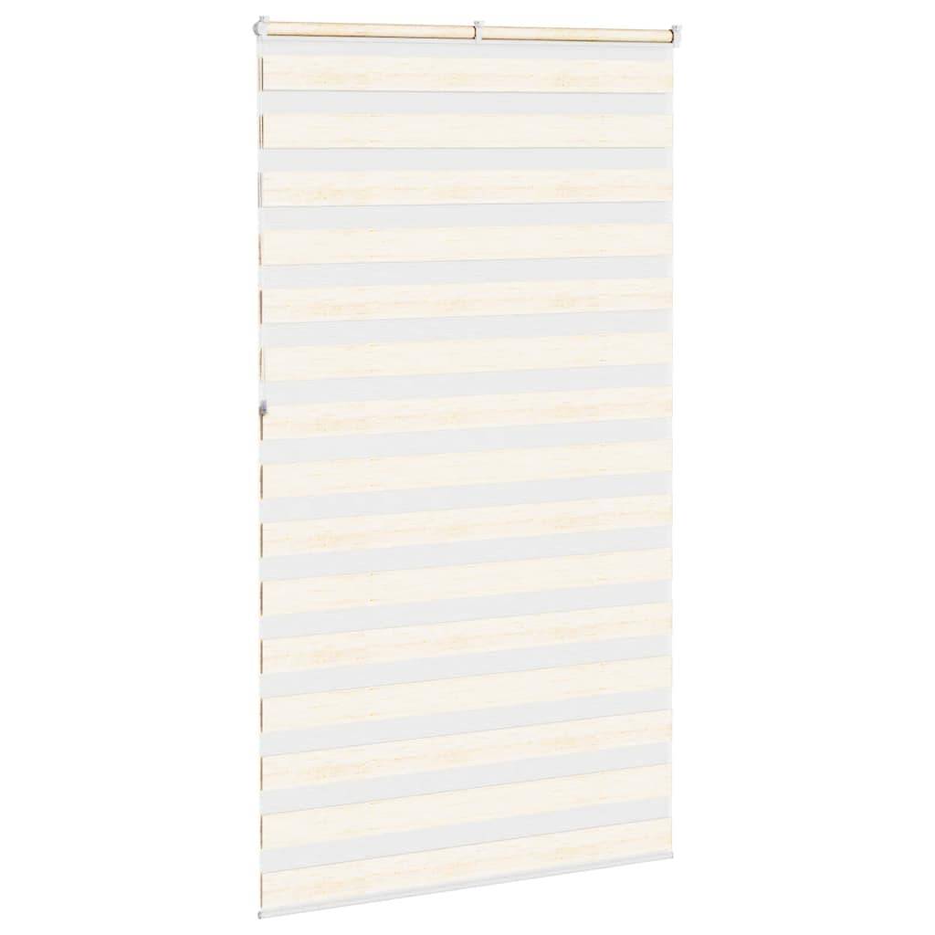 vidaXL Zebrarollo Marmorbeige 125x230cm Stoffbreite 120,9 cm Polyester