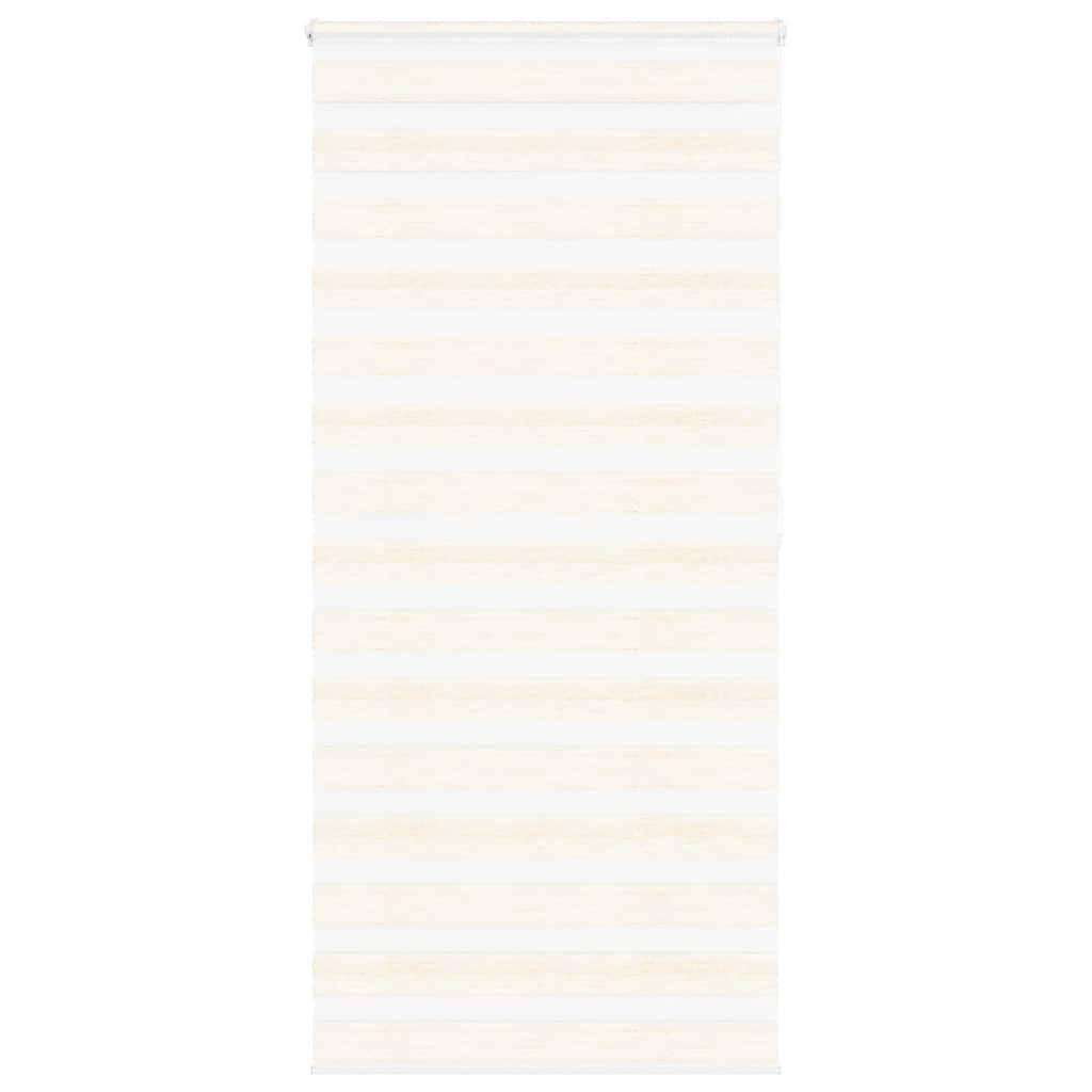 vidaXL Zebrarollo Marmorbeige 100x200 cm Stoffbreite 95,9 cm Polyester