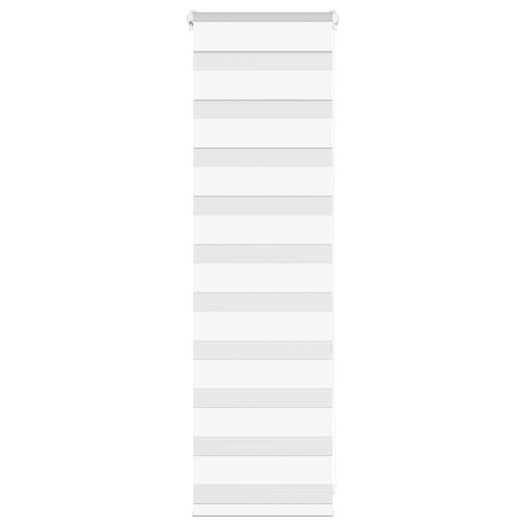 vidaXL Zebrarollo Weiß 40x100 cm Stoffbreite 35,9 cm Polyester