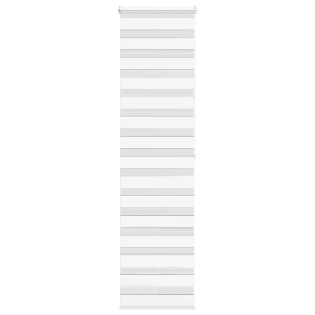 vidaXL Zebrarollo Weiß 65x200 cm Stoffbreite 60,9 cm Polyester