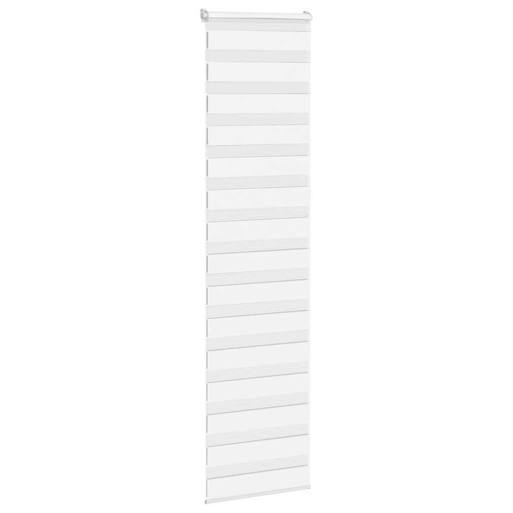 vidaXL Zebrarollo Weiß 65x200 cm Stoffbreite 60,9 cm Polyester