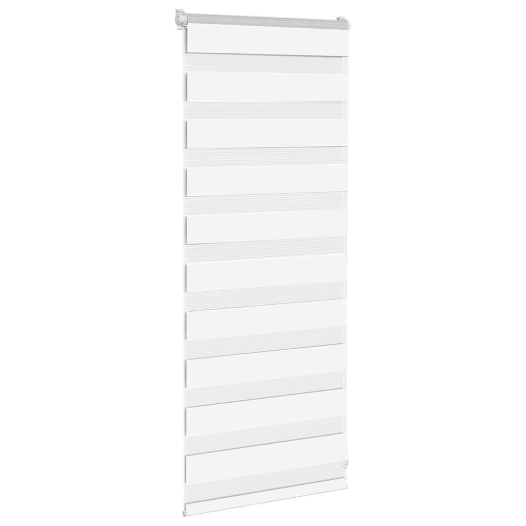 vidaXL Zebrarollo Weiß 65x100 cm Stoffbreite 60,9 cm Polyester