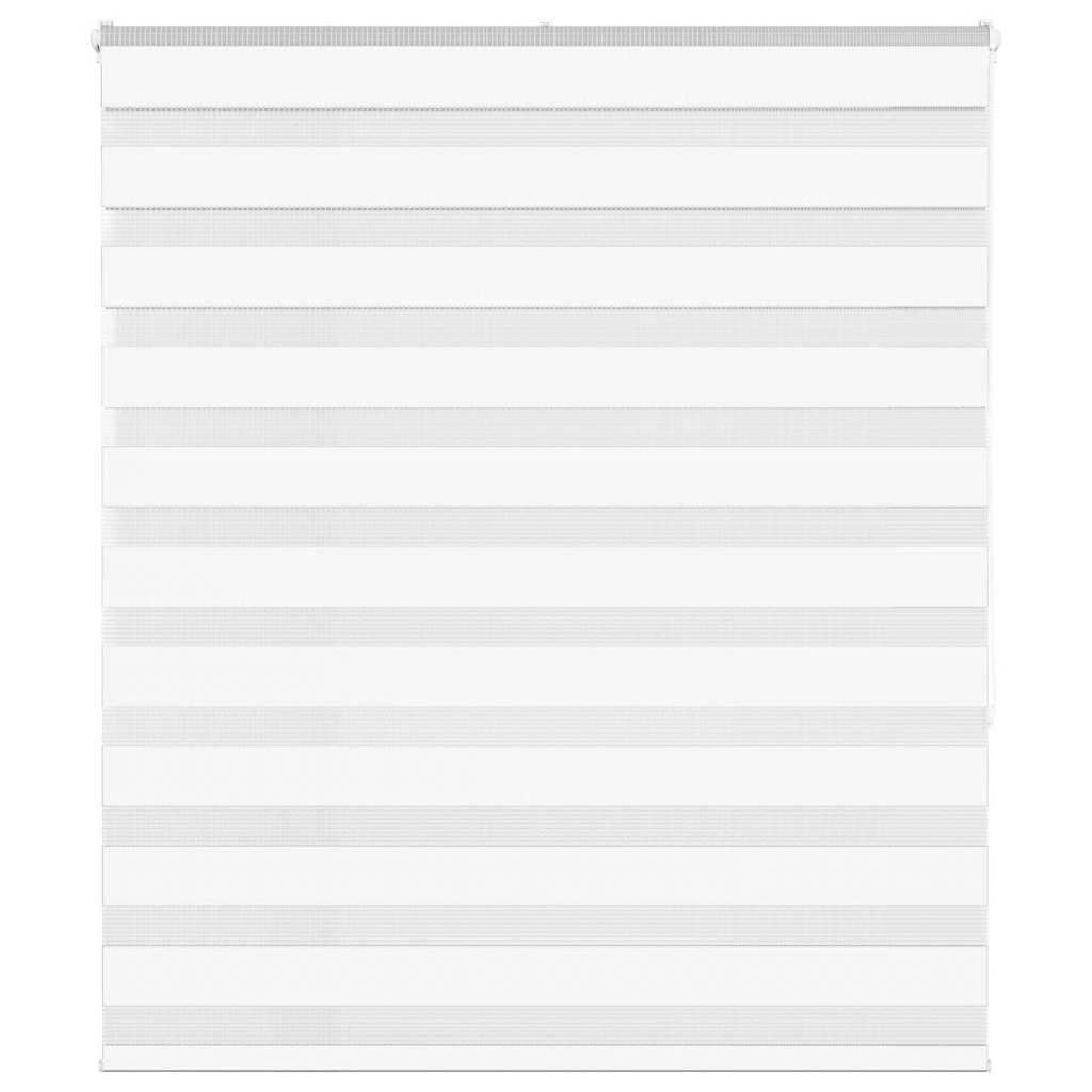vidaXL Zebrarollo Weiß 125x150 cm Stoffbreite 120,9 cm Polyester
