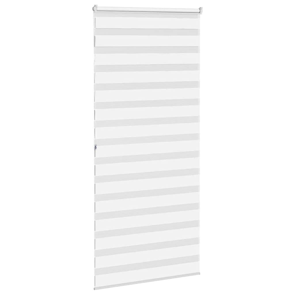 vidaXL Zebrarollo Weiß 115x200 cm Stoffbreite 110,9 cm Polyester