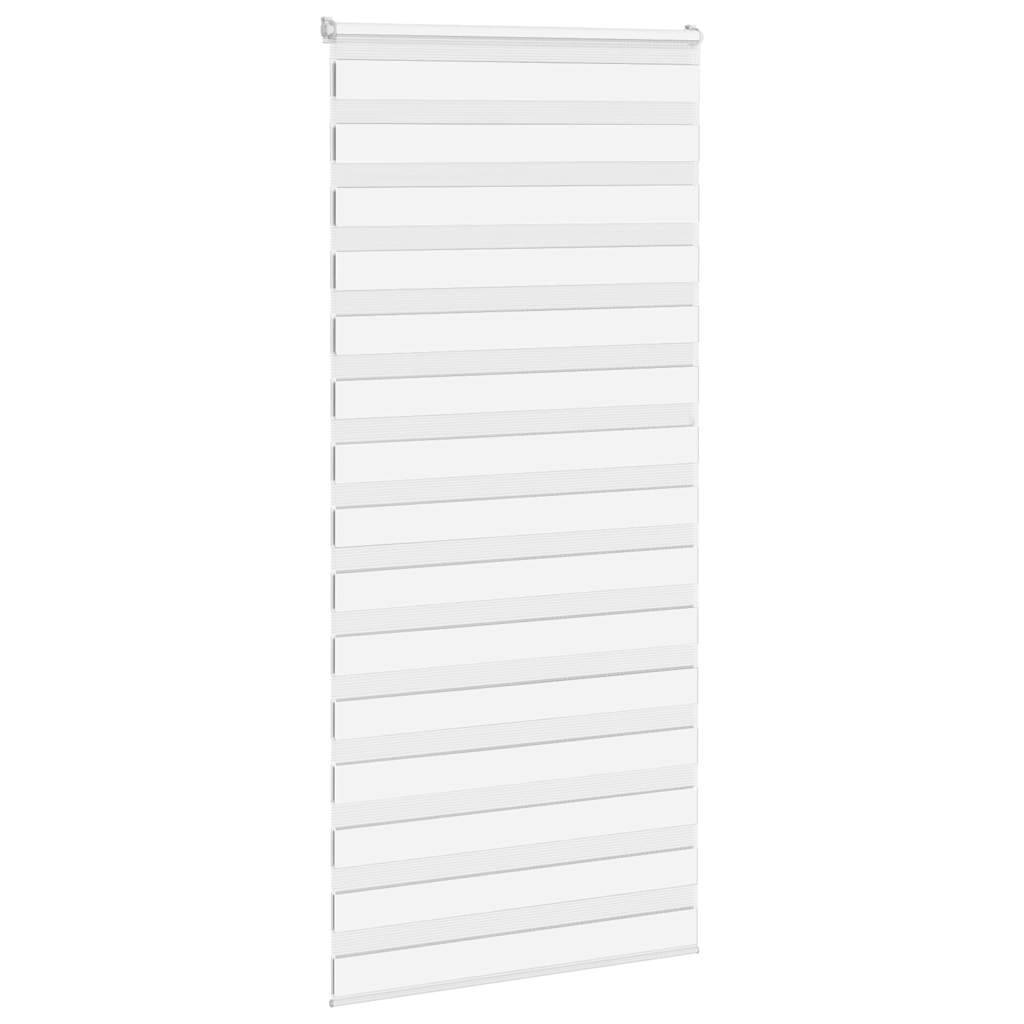 vidaXL Zebrarollo Weiß 105x200 cm Stoffbreite 100,9 cm Polyester