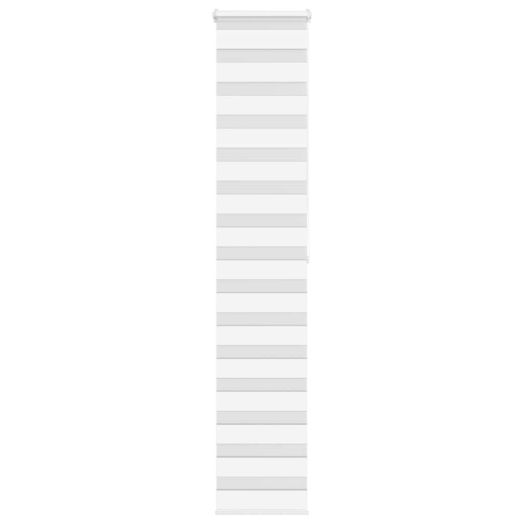 vidaXL Zebrarollo Weiß 40x200 cm Stoffbreite 35,9 cm Polyester