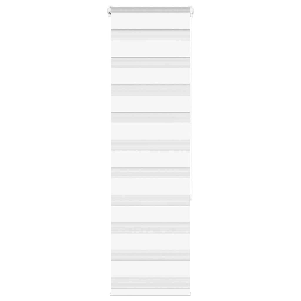 vidaXL Zebrarollo Weiß 40x150 cm Stoffbreite 35,9 cm Polyester