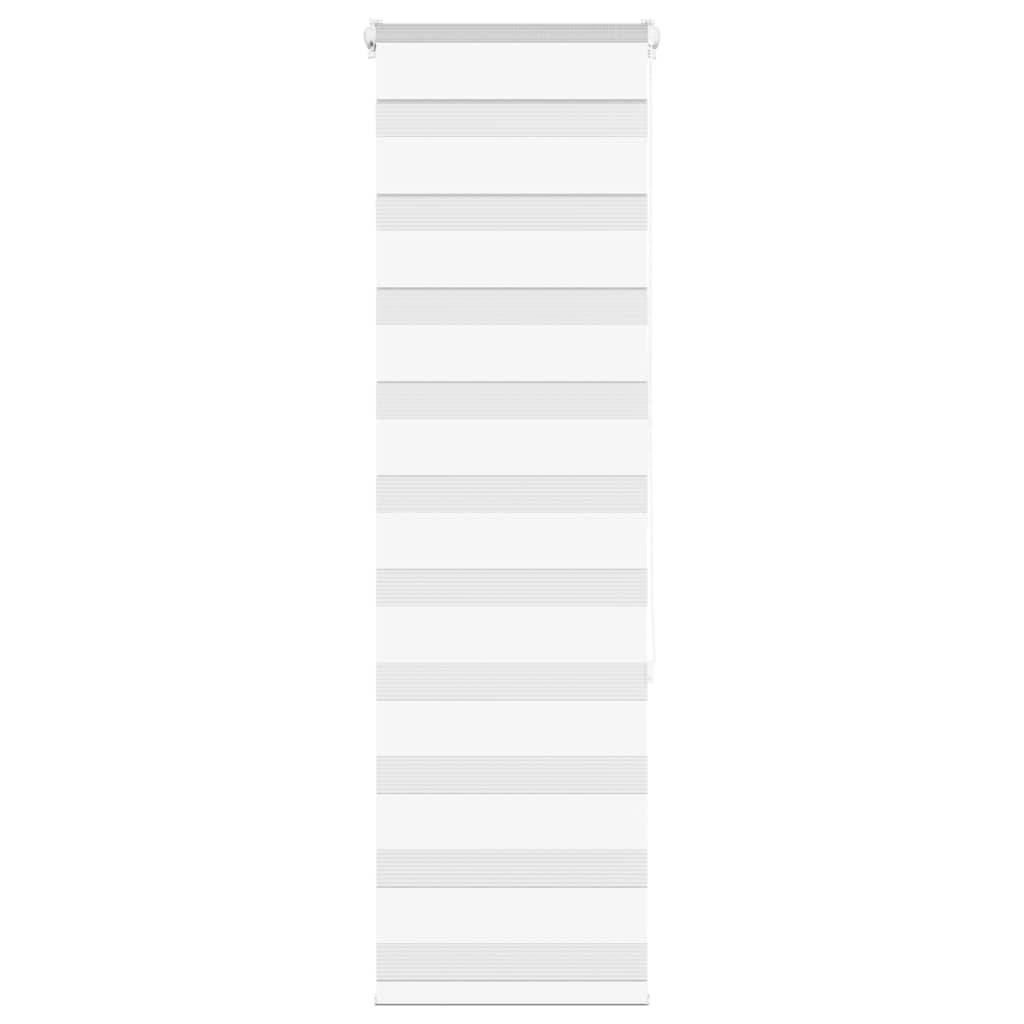 vidaXL Zebrarollo Weiß 50x150 cm Stoffbreite 45,9 cm Polyester