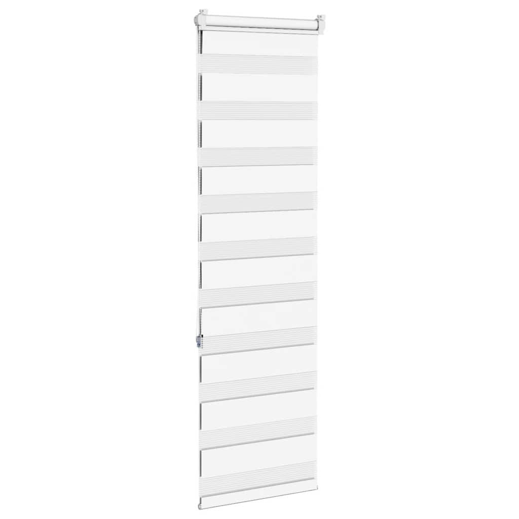 vidaXL Zebrarollo Weiß 40x150 cm Stoffbreite 35,9 cm Polyester