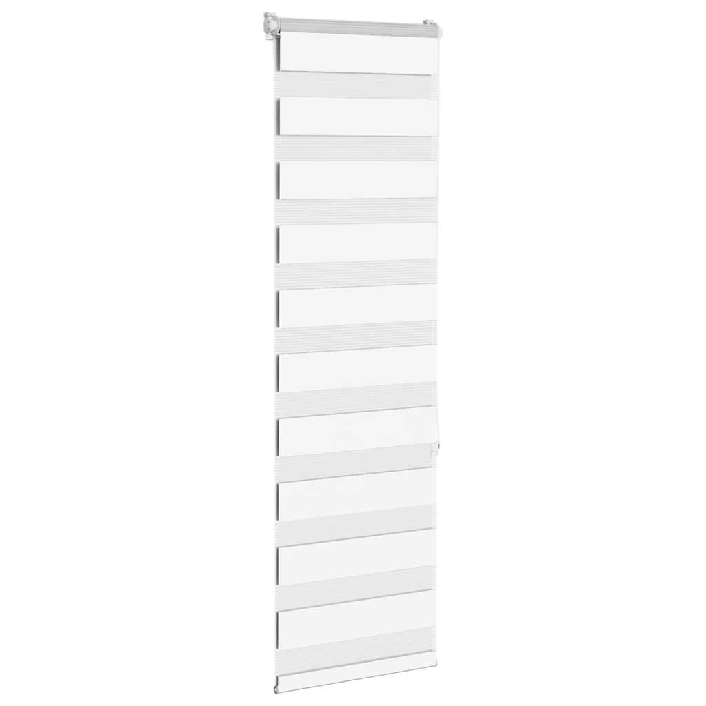 vidaXL Zebrarollo Weiß 40x150 cm Stoffbreite 35,9 cm Polyester