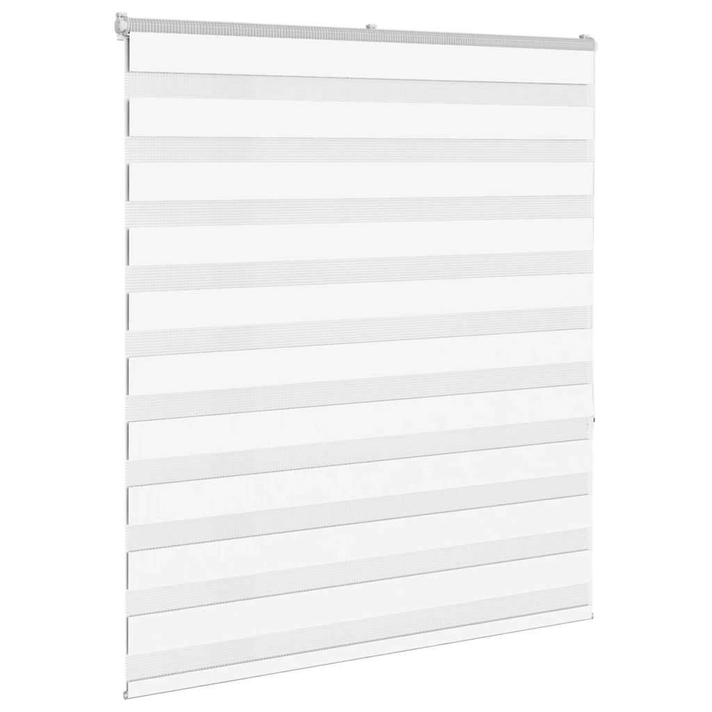 vidaXL Zebrarollo Weiß 135x150 cm Stoffbreite 130,9 cm Polyester