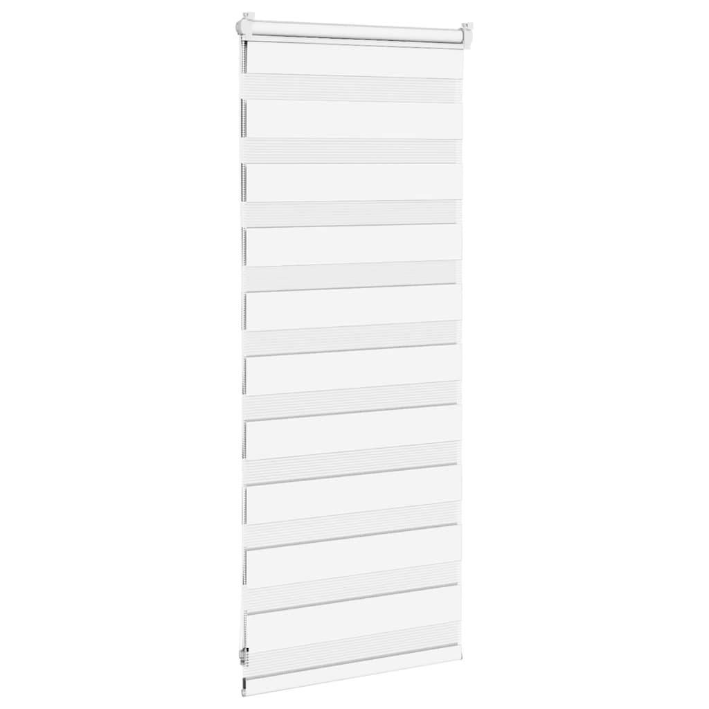 vidaXL Zebrarollo Weiß 65x100 cm Stoffbreite 60,9 cm Polyester