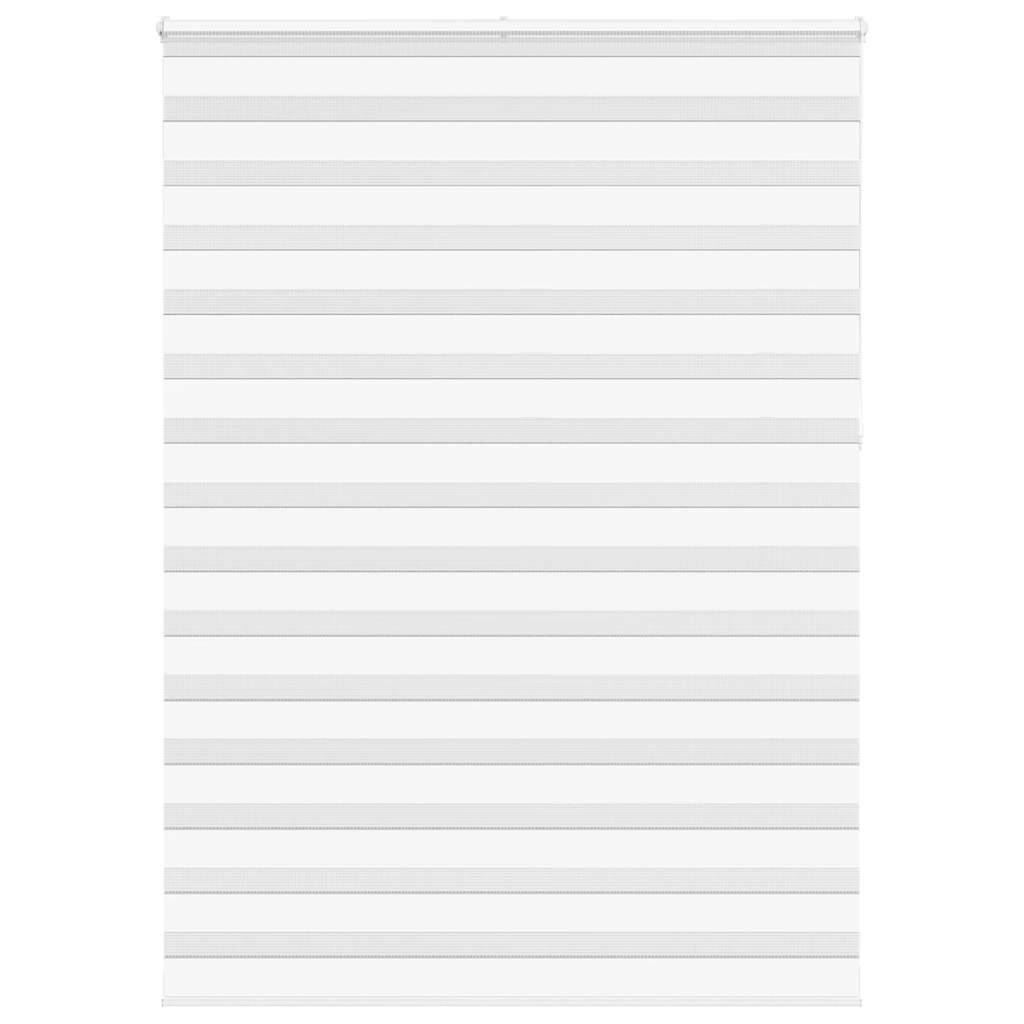 vidaXL Zebrarollo Weiß 155x230 cm Stoffbreite 150,9 cm Polyester