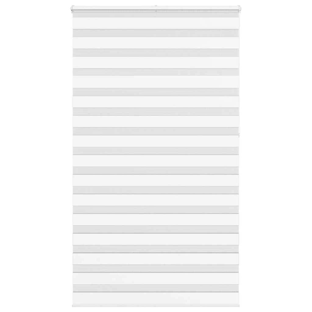 vidaXL Zebrarollo Weiß 135x230 cm Stoffbreite 130,9 cm Polyester