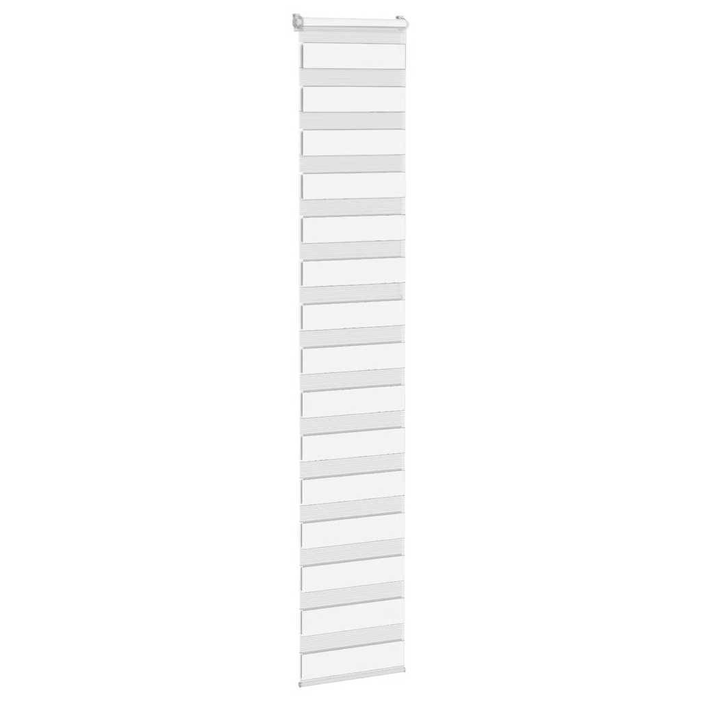 vidaXL Zebrarollo Weiß 40x230 cm Stoffbreite 35,9 cm Polyester