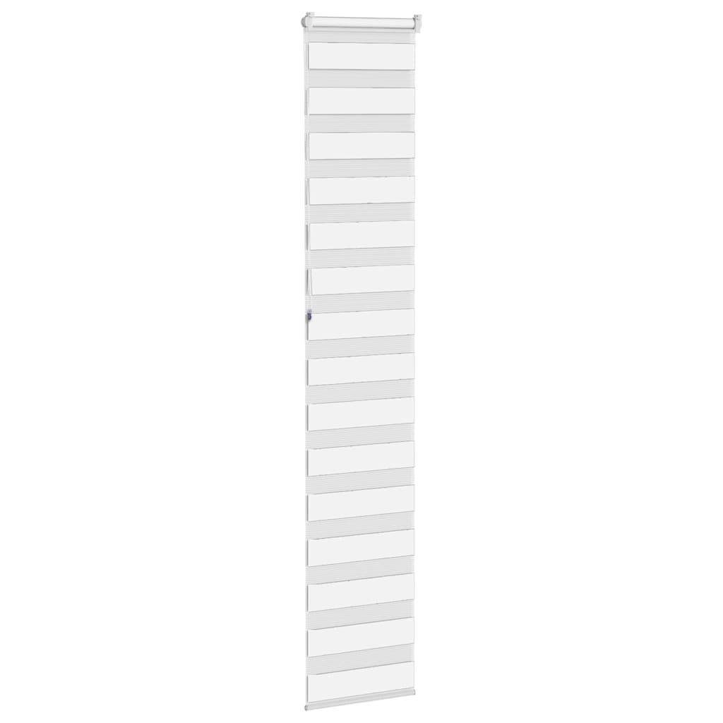 vidaXL Zebrarollo Weiß 50x230 cm Stoffbreite 45,9 cm Polyester