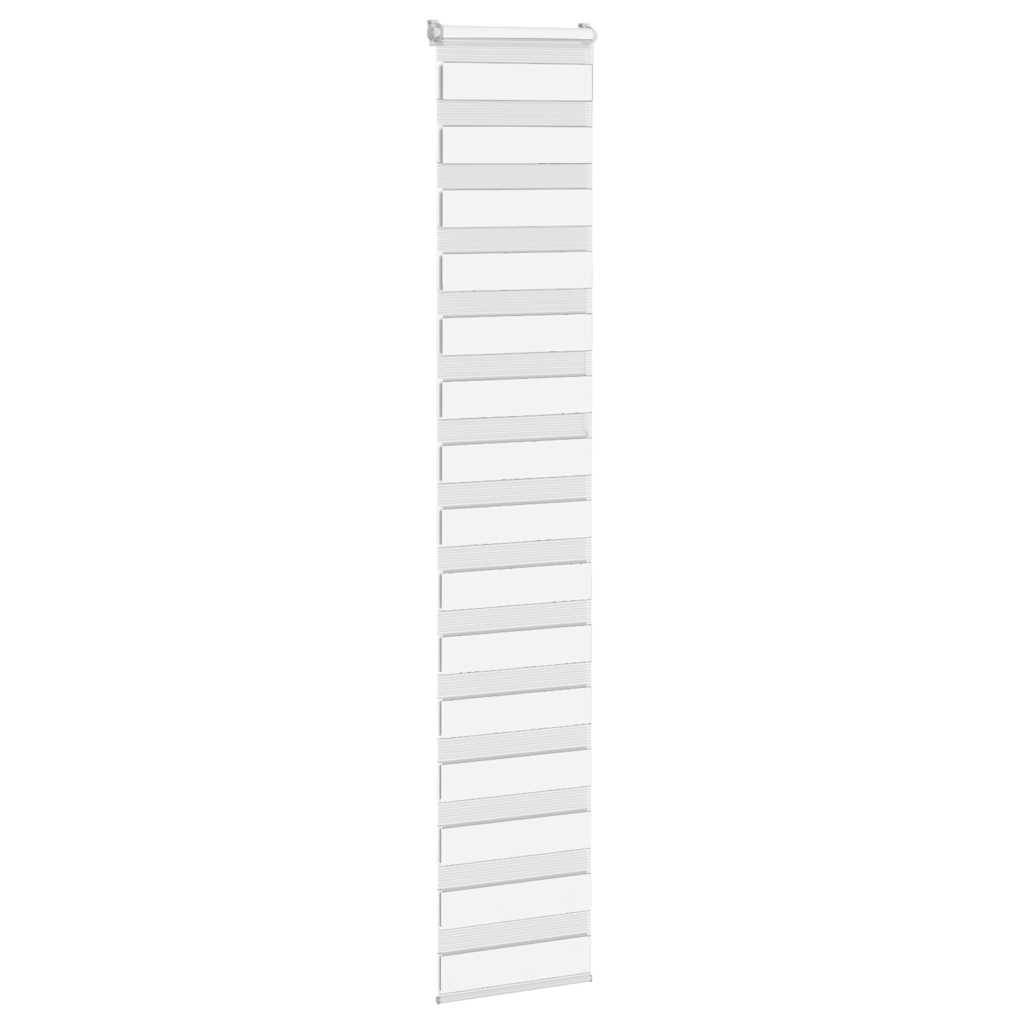 vidaXL Zebrarollo Weiß 45x230 cm Stoffbreite 40,9 cm Polyester