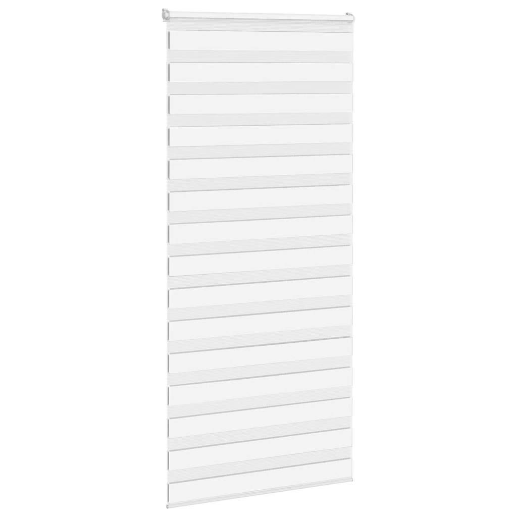 vidaXL Zebrarollo Weiß 110x230 cm Stoffbreite 105,9 cm Polyester