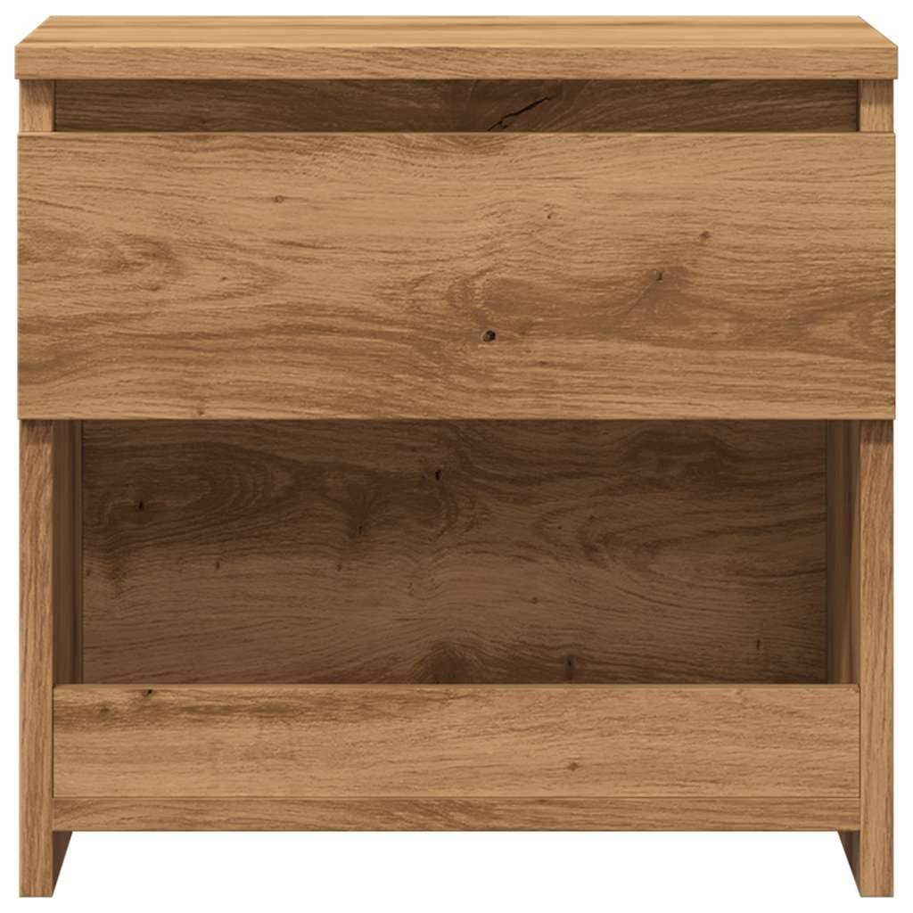 vidaXL Nachttische 2 Stk. Artisan-Eiche 40x30x39 cm Holzwerkstoff