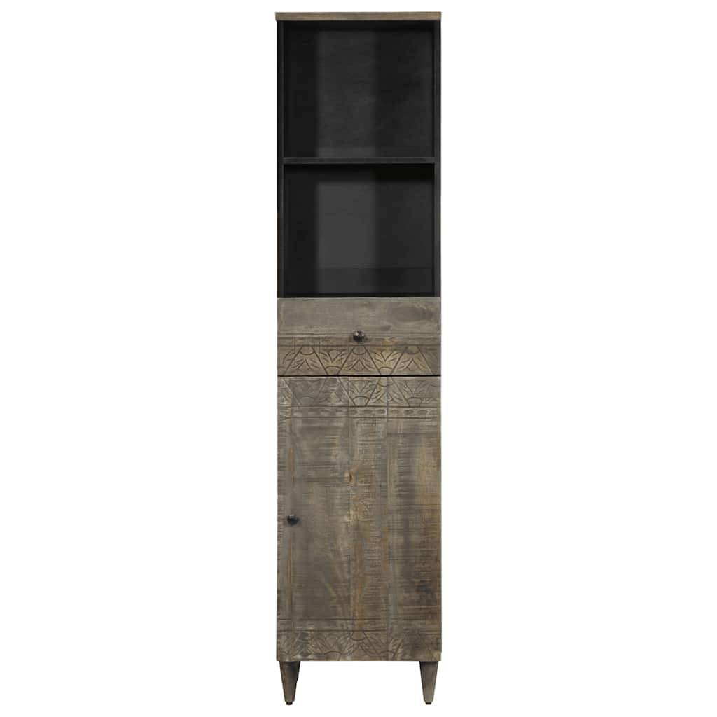 vidaXL Badschrank 38x33x160 cm Massivholz Mango