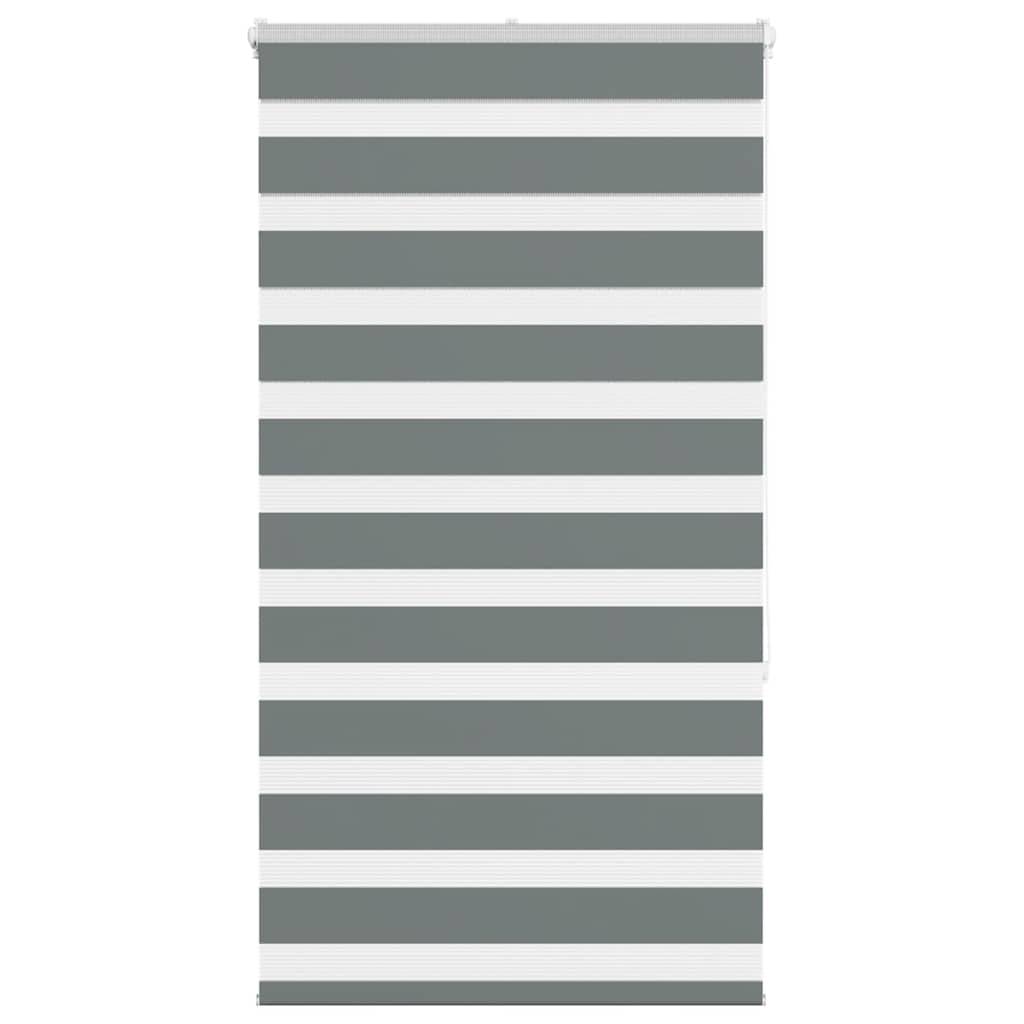vidaXL Zebrarollo Dunkelgrau 80x150 cm Stoffbreite 75,9 cm Polyester
