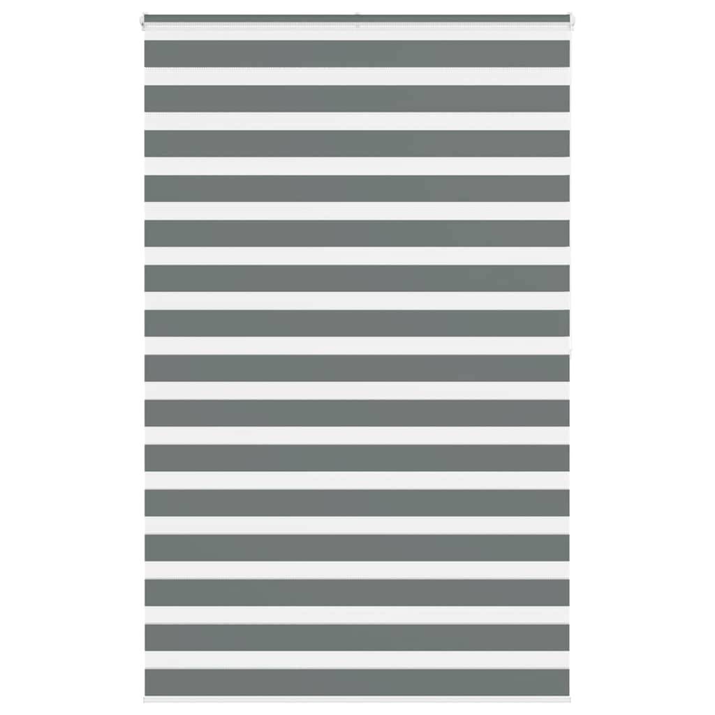 vidaXL Zebrarollo Dunkelgrau 150x200 cm Stoffbreite 145,9 cm Polyester