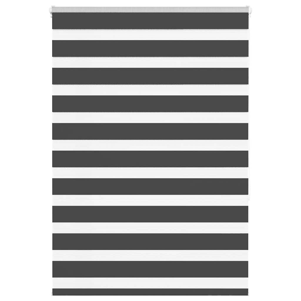 vidaXL Zebrarollo Schwarz 110x150 cm Stoffbreite 105,9 cm Polyester