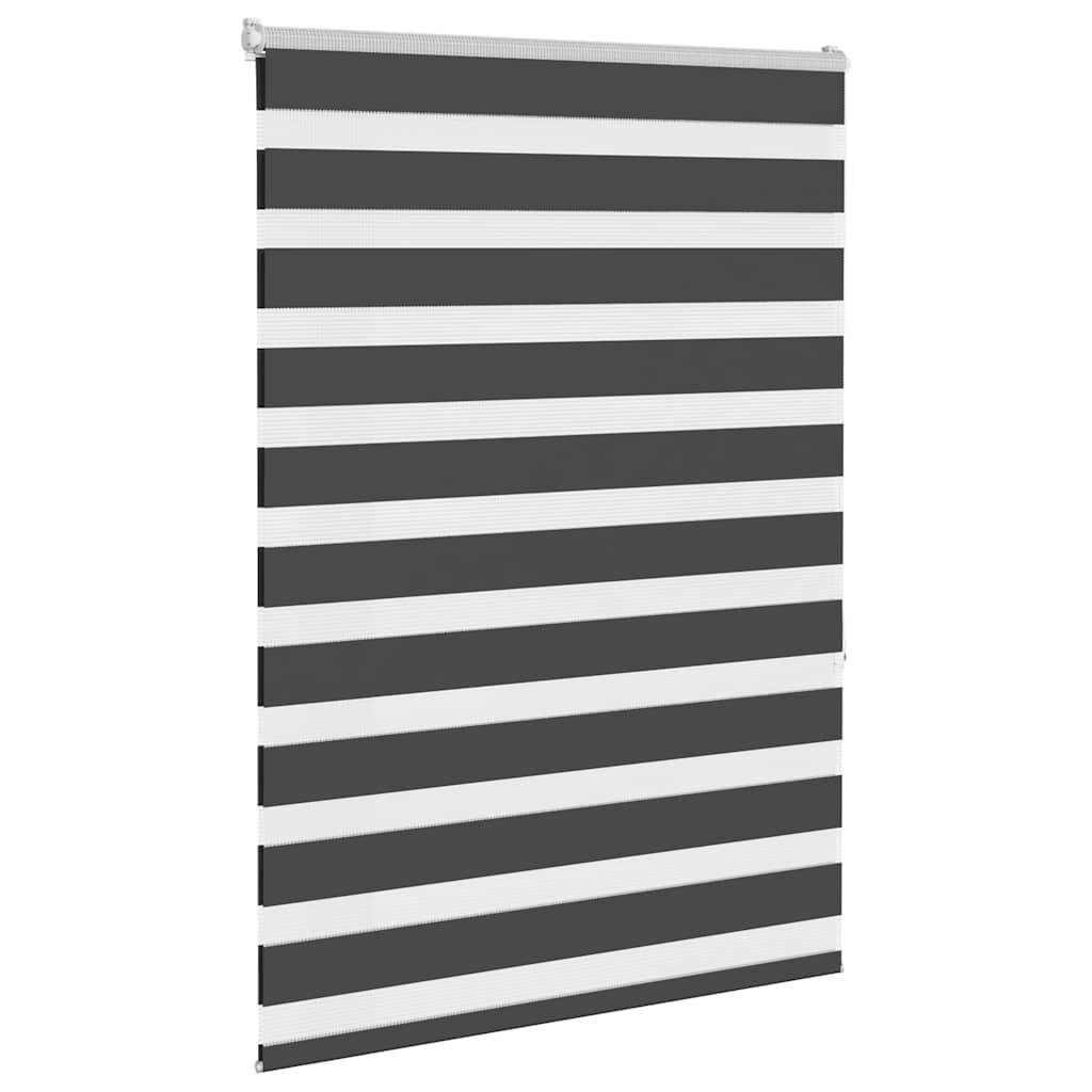 vidaXL Zebrarollo Schwarz 115x150 cm Stoffbreite 110,9 cm Polyester
