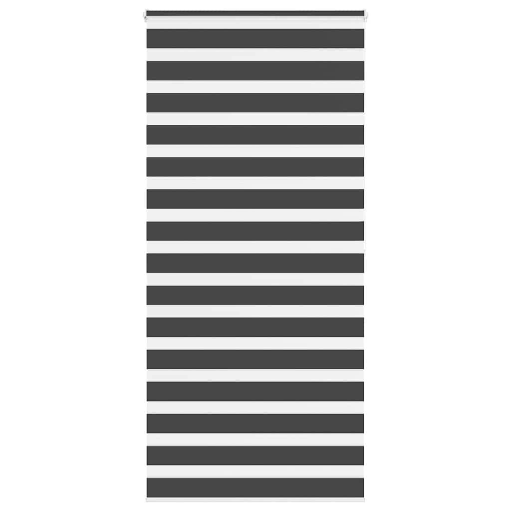 vidaXL Zebrarollo Schwarz 110x200 cm Stoffbreite 105,9 cm Polyester