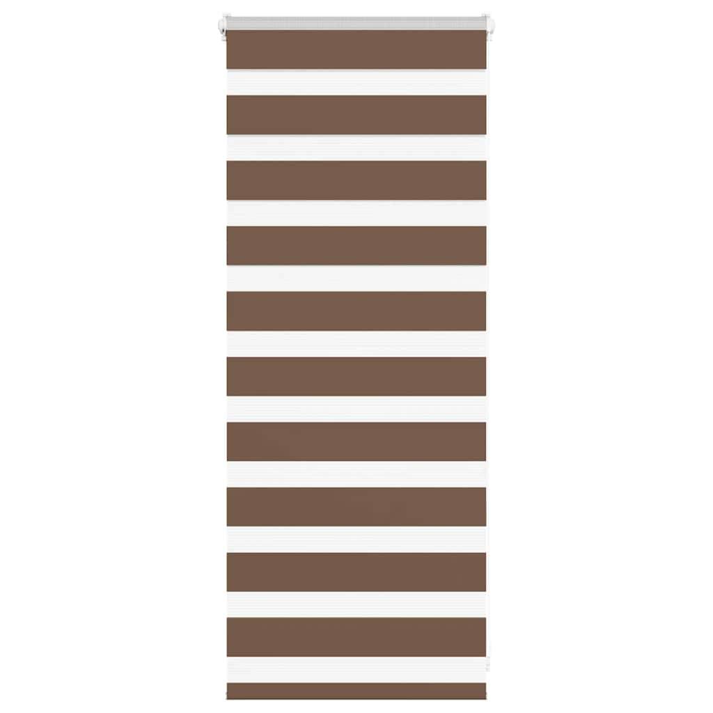 vidaXL Zebrarollo Braun 60x100 cm Stoffbreite 55,9 cm Polyester