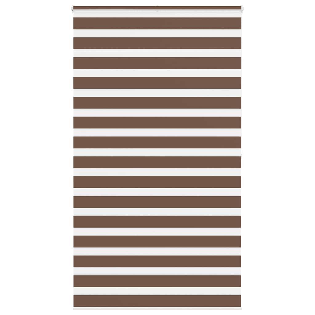 vidaXL Zebrarollo Braun 125x200 cm Stoffbreite 120,9 cm Polyester