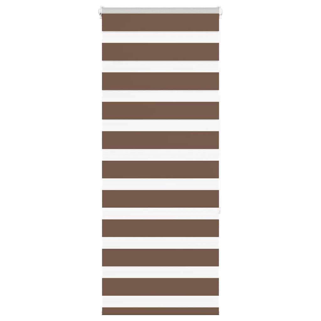vidaXL Zebrarollo Braun 65x150 cm Stoffbreite 60,9 cm Polyester