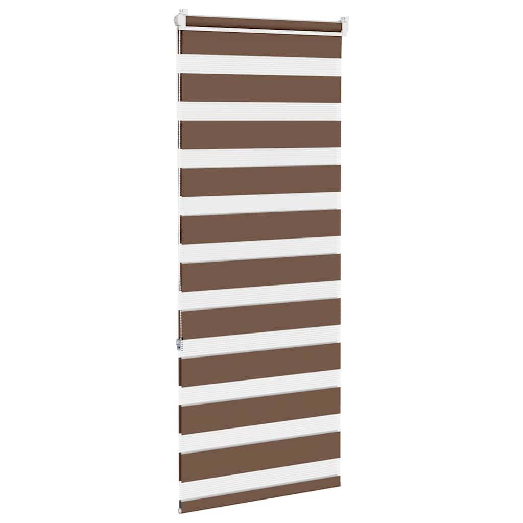 vidaXL Zebrarollo Braun 65x150 cm Stoffbreite 60,9 cm Polyester