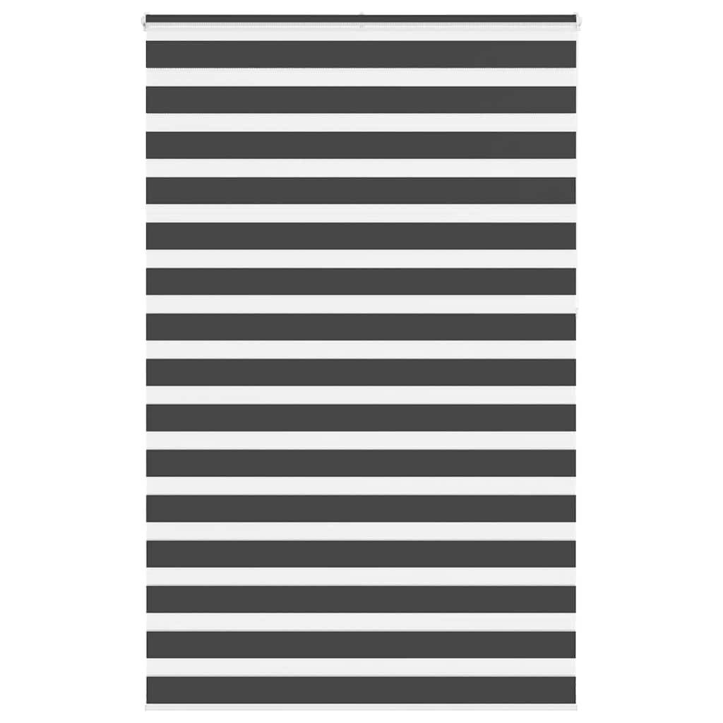 vidaXL Zebrarollo Schwarz 145x230 cm Stoffbreite 140,9 cm Polyester