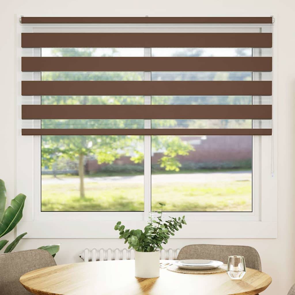 vidaXL Zebrarollo Braun 160x150 cm Stoffbreite 155,9 cm Polyester