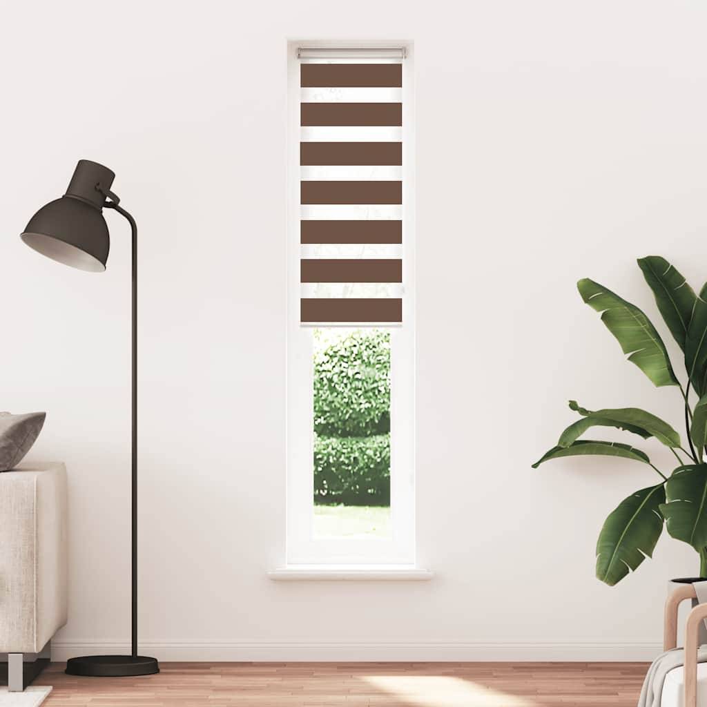 vidaXL Zebrarollo Braun 40x230 cm Stoffbreite 35,9 cm Polyester