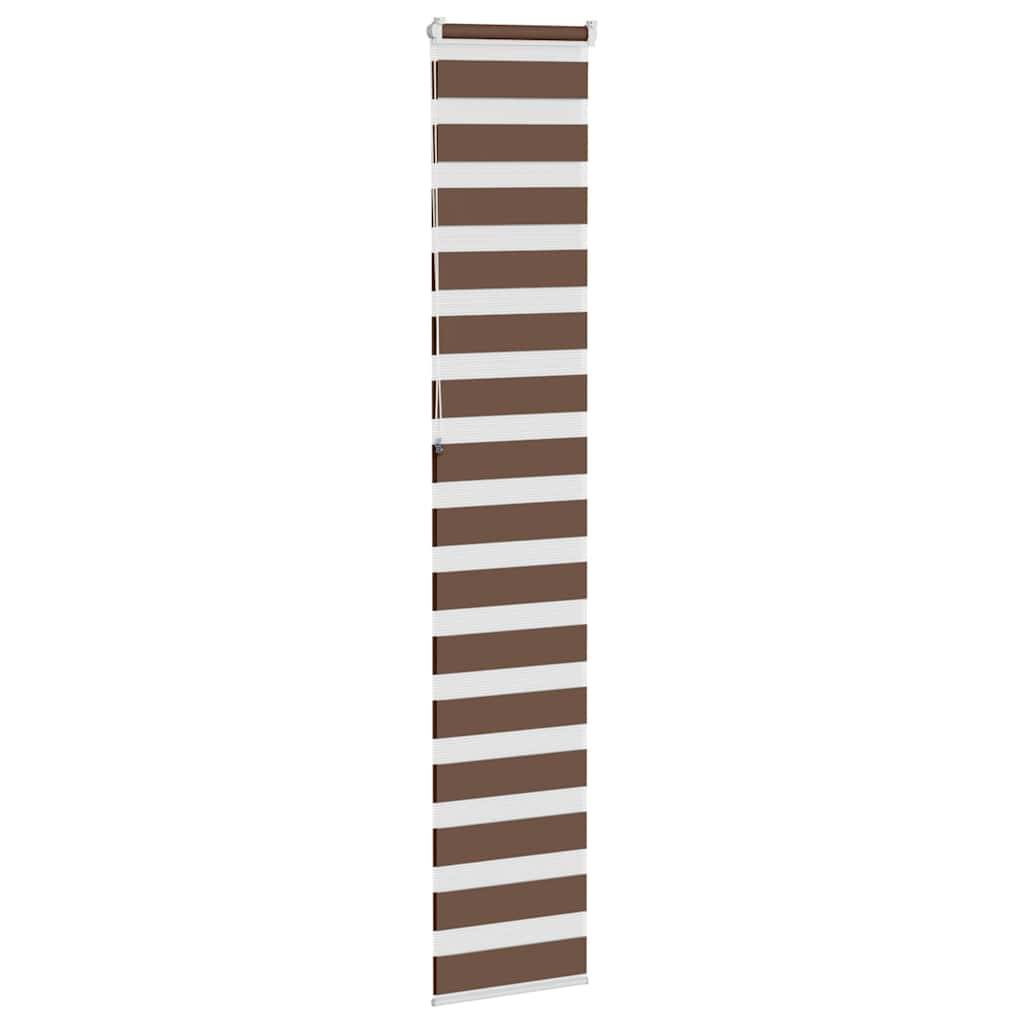 vidaXL Zebrarollo Braun 40x230 cm Stoffbreite 35,9 cm Polyester