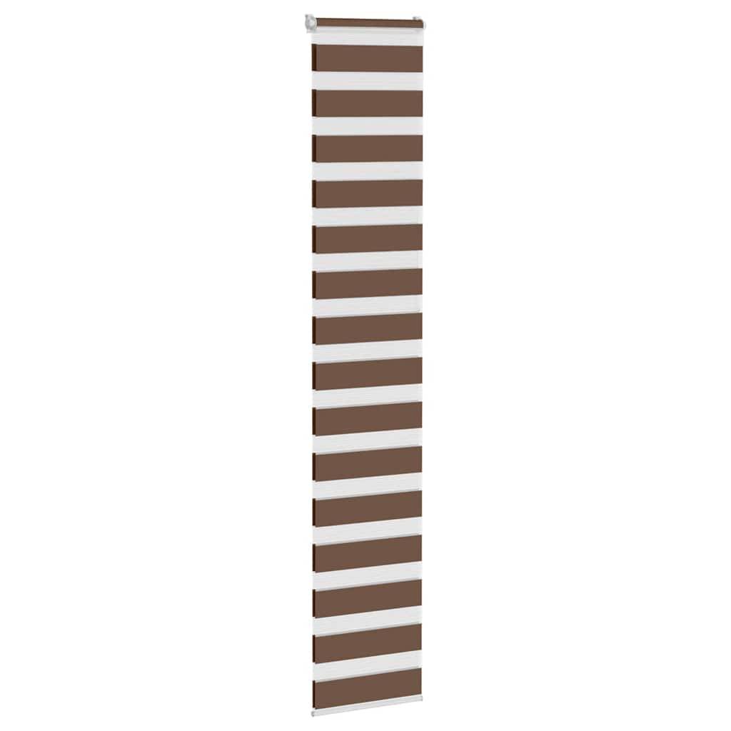 vidaXL Zebrarollo Braun 40x230 cm Stoffbreite 35,9 cm Polyester