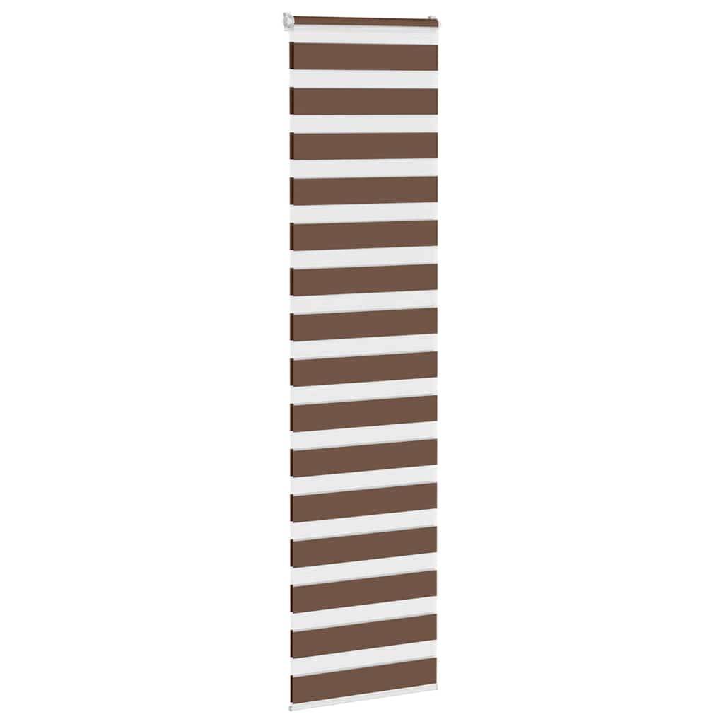 vidaXL Zebrarollo Braun 65x200 cm Stoffbreite 60,9 cm Polyester