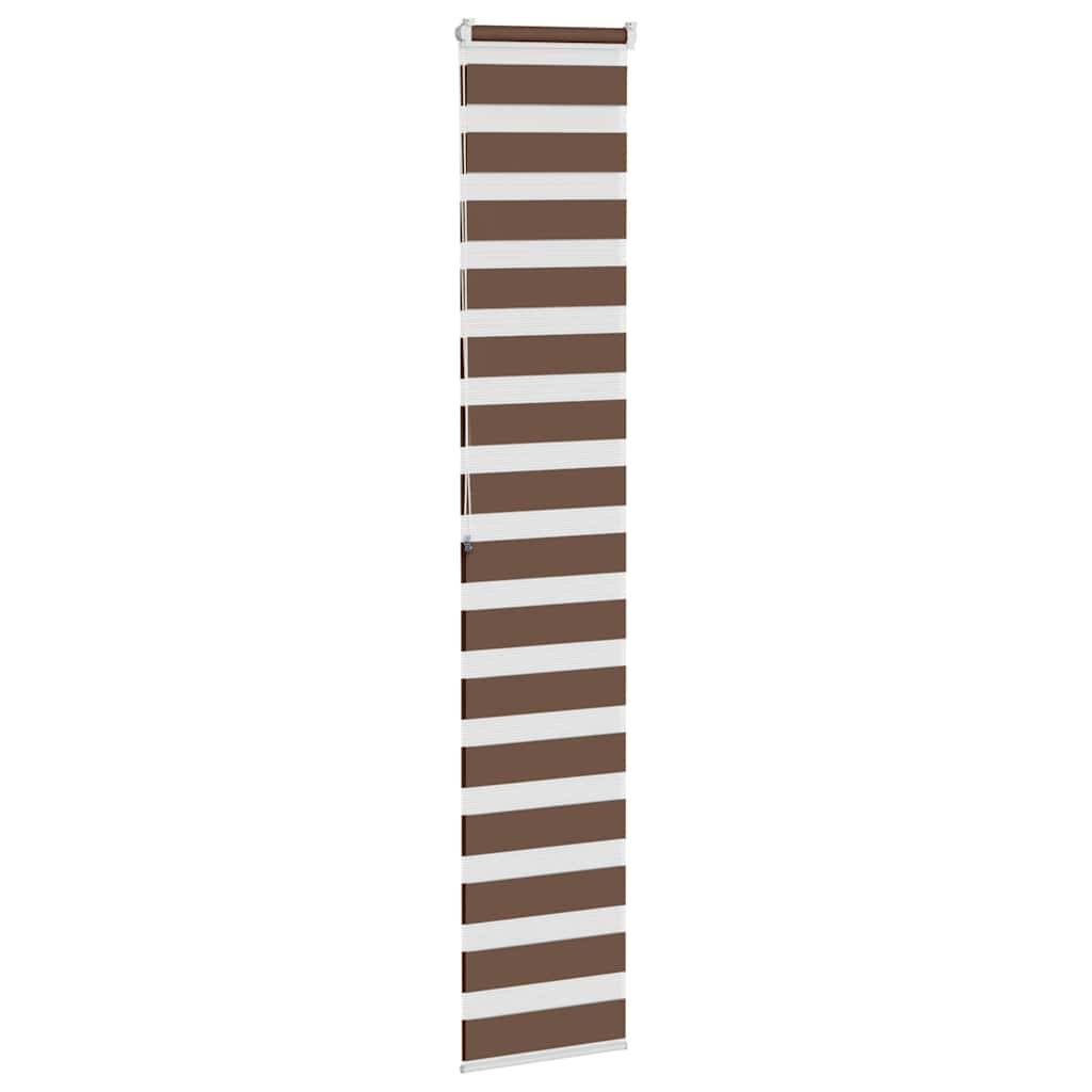 vidaXL Zebrarollo Braun 40x200 cm Stoffbreite 35,9 cm Polyester