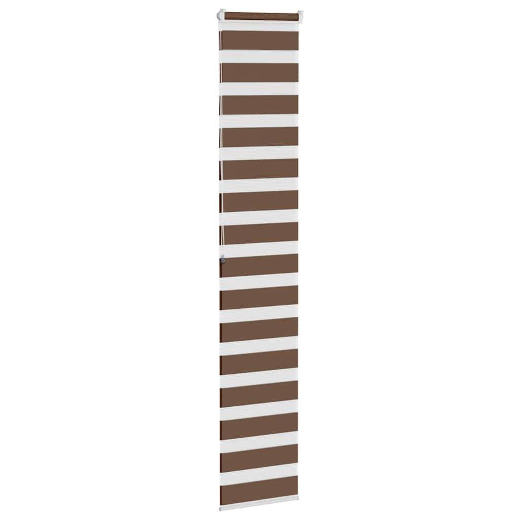 vidaXL Zebrarollo Braun 45x200 cm Stoffbreite 40,9 cm Polyester