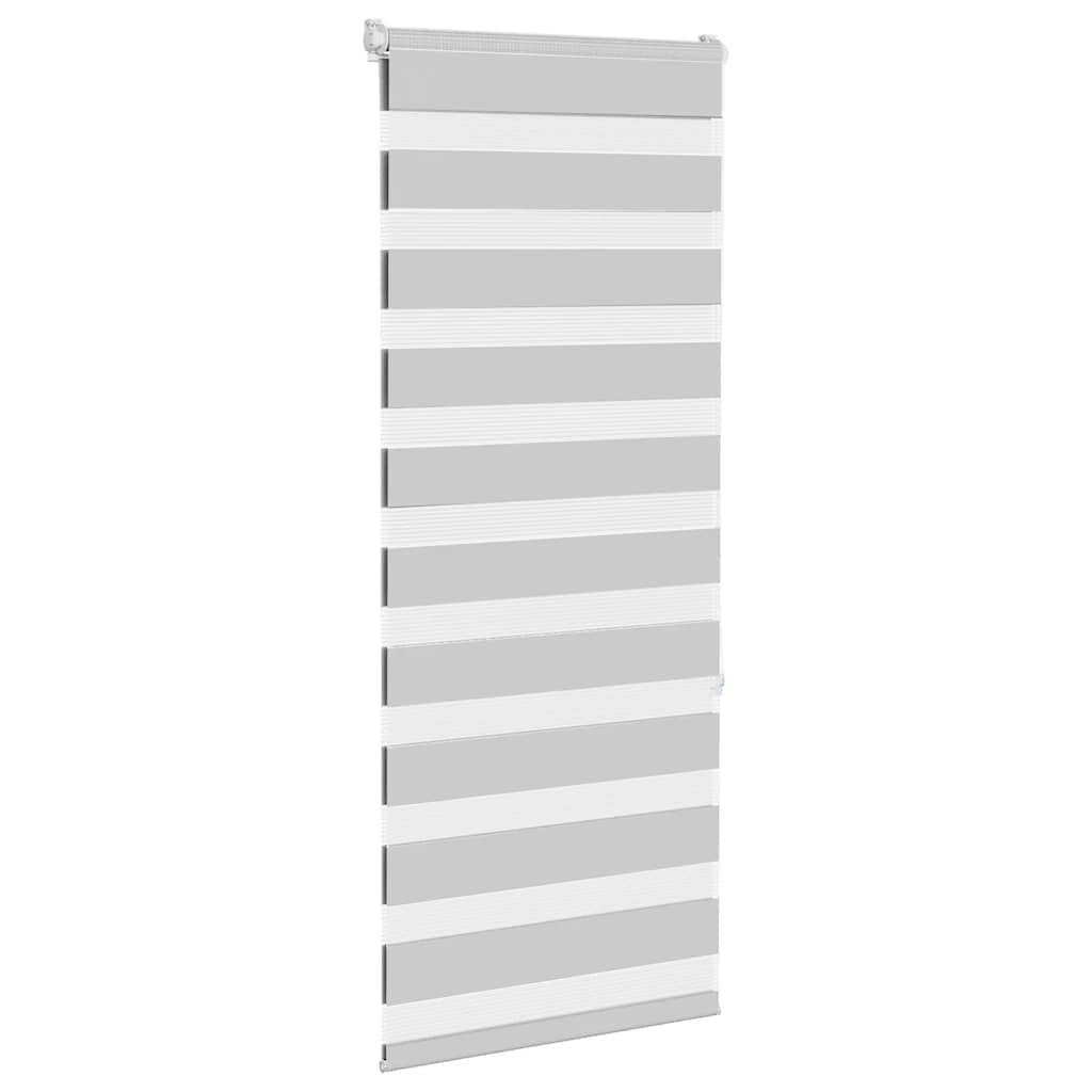 vidaXL Zebrarollo Hellgrau 60x150 cm Stoffbreite 55,9 cm Polyester